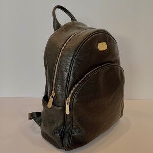 MICHEAL KORS Black Large Leather Backpack